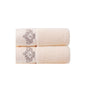 1/2/4pcs Crown Pattern Cotton Towel Set – Soft, Absorbent & Durable Hand and Bath Towels for Family Use