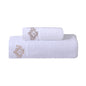 1/2/4pcs Crown Pattern Cotton Towel Set – Soft, Absorbent & Durable Hand and Bath Towels for Family Use
