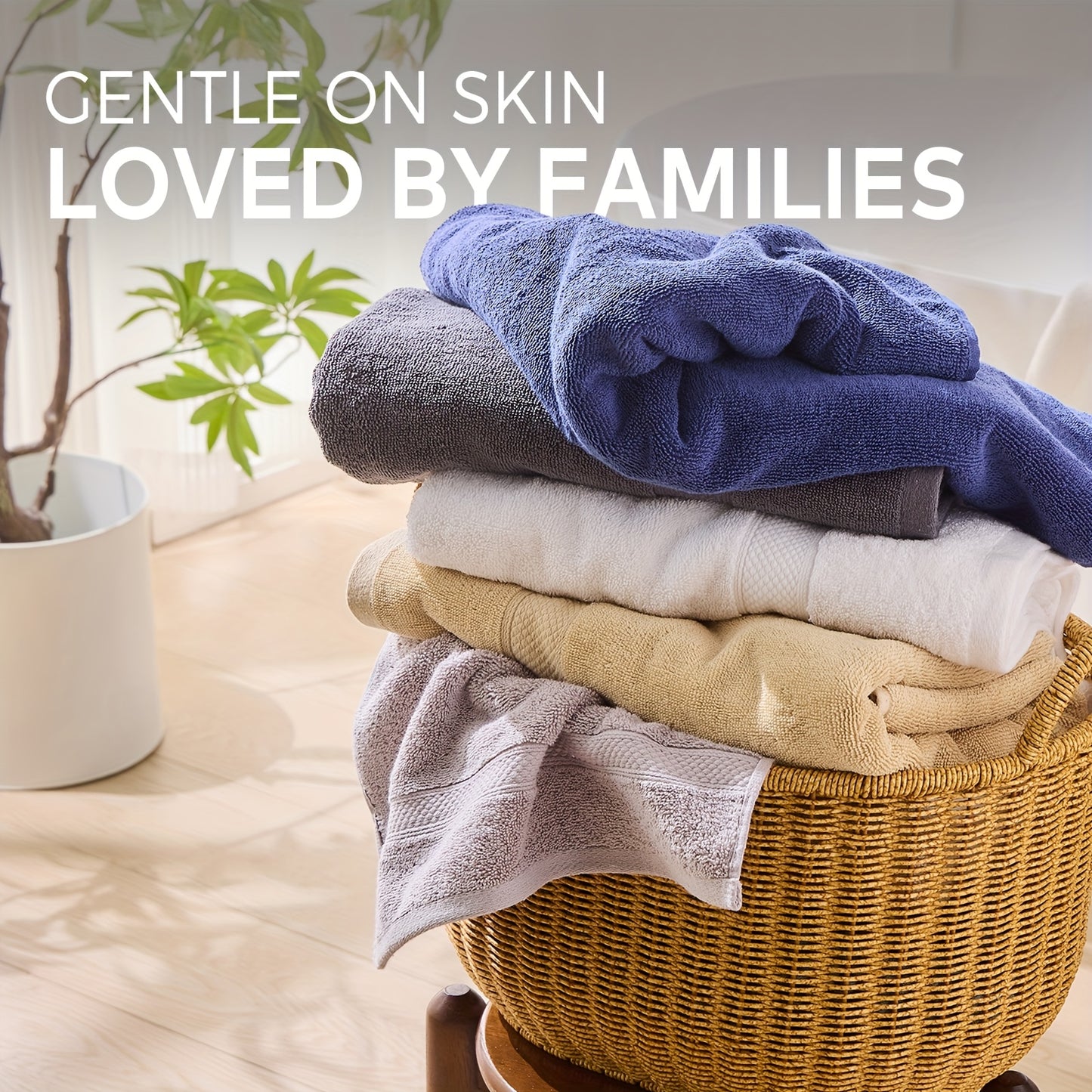 Cotton Bath Towel Set – 2pcs Extra Large – Ultra Soft, Premium Quality