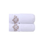 1/2/4pcs Crown Pattern Cotton Towel Set – Soft, Absorbent & Durable Hand and Bath Towels for Family Use