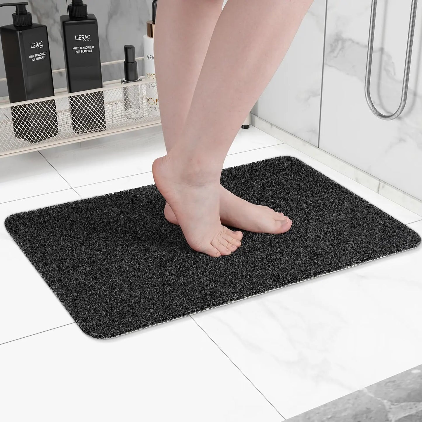 40*60cm/50*80cm Non-slip Bath Mat Super Comfy Shower Mat Anti Slip Bath Mats Drainable Easy To Clean Washable Bathroom Mat