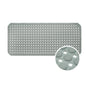 Non-Slip Bath Mat with Drain Holes - Quick Dry TPE Shower Floor Mat, Stays Flat No Curling