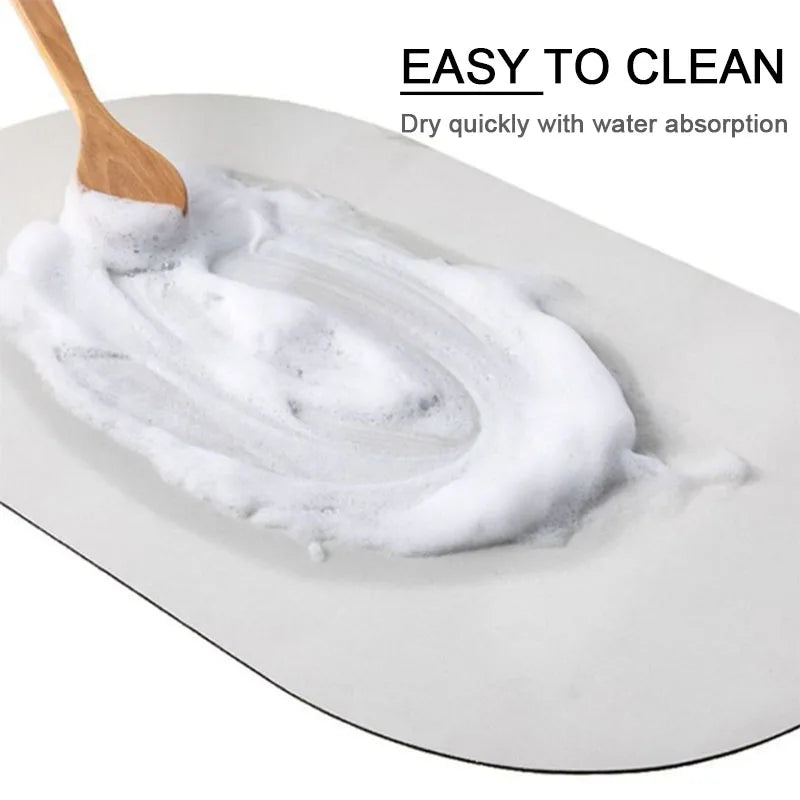 Absorbent Bath Mats Shower Room Non-Slip Bathroom Bathtub Mat Quick-Drying Floor Mats Toilet Foot Pad Easy-cleaning Bathmat