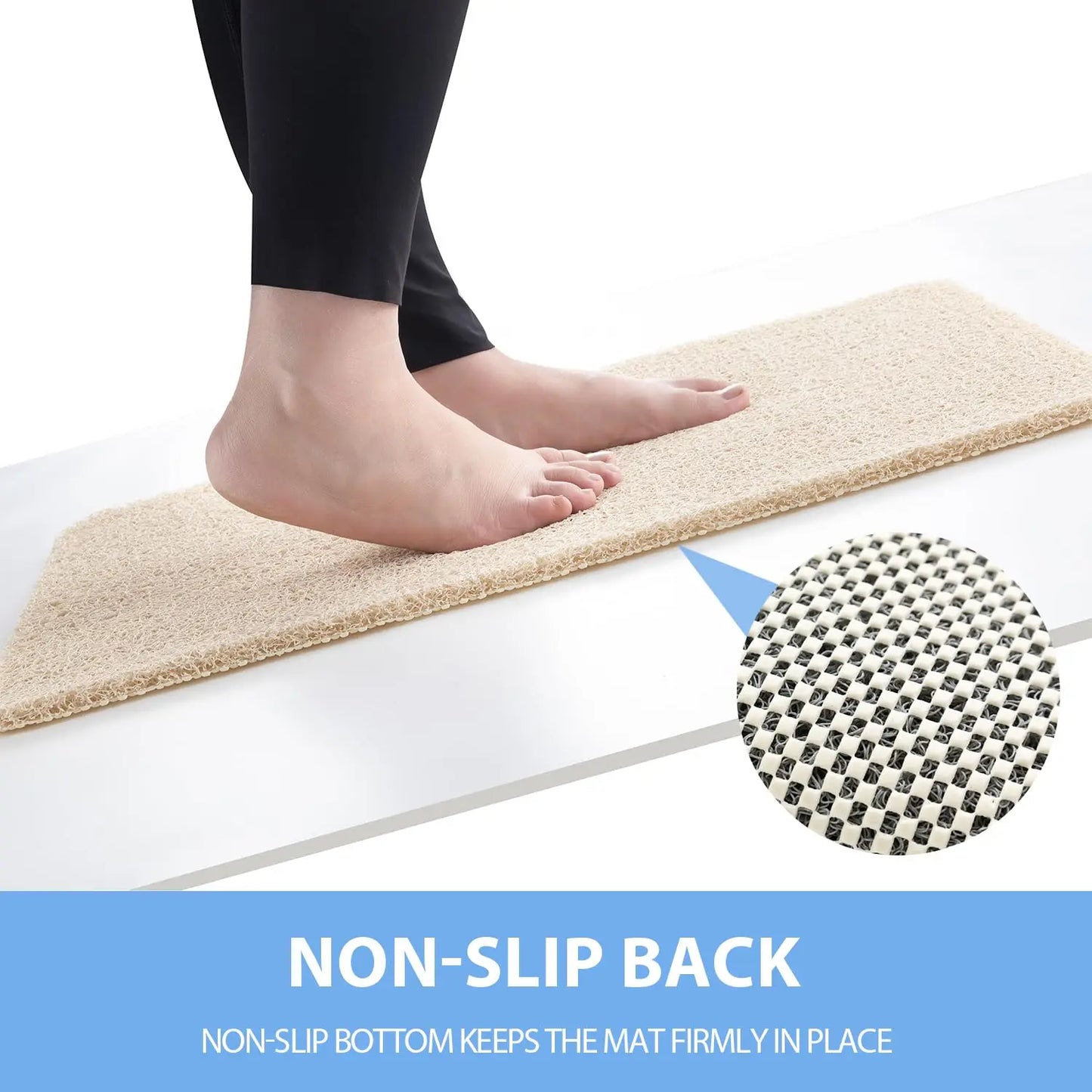 40*60cm/50*80cm Non-slip Bath Mat Super Comfy Shower Mat Anti Slip Bath Mats Drainable Easy To Clean Washable Bathroom Mat