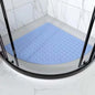 Anti-Slip Bathroom Pad with Suction Cup and Protrusion Points Foot Massage Shower Mat Fan Shaped   Door Mat Funny Bath Mat