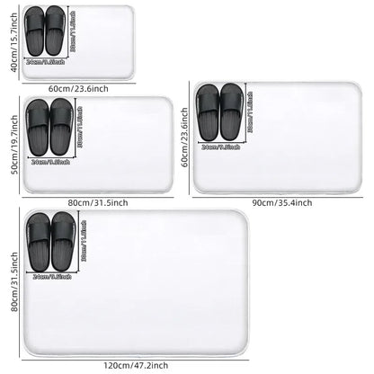 1PC koi print pattern bathroom anti slip floor mat shower room small carpet home decoration mat door mat absorbent foot mat