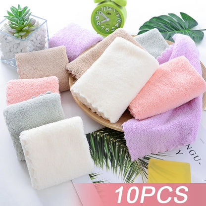 10-Pack Premium Microfiber Face Towels
