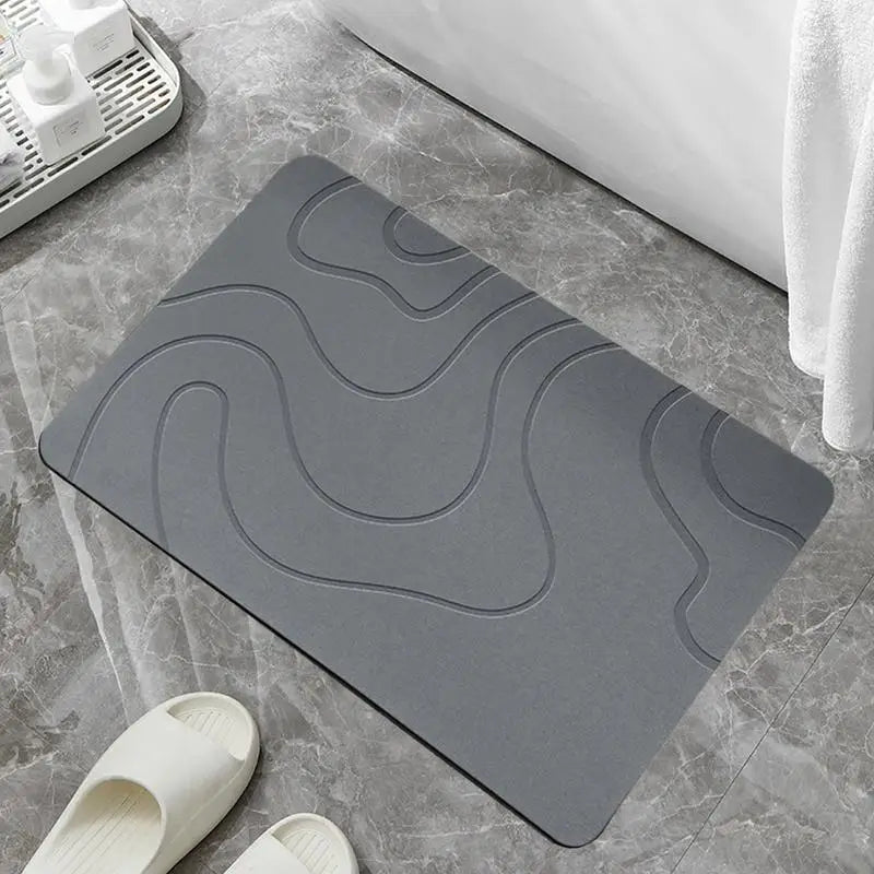 Non Slip Bath Mat with Strong Suction Cups for Shower Tub Floor Soft Comfortable Quick Dry Bathroom Rug