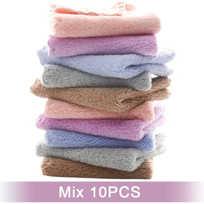10-Pack Premium Microfiber Face Towels