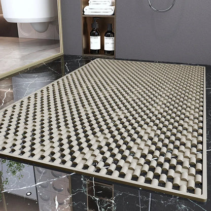 Bathroom Anti Slip Bathmat Quick Drying Household Anti Fall Toilet Floor Rug Bathroom Shower Foot Mat Safety Hollow Waterproof