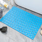 Square Bathroom Mat with Suction Cup Round Hole Design Non-slip Shower Anti-fall Home Shower Massage Fast Drainage Mat