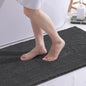 Kitinjoy Luxury Chenille Bath Mat Soft Non-slip Bathroom Shower Rug Extra Absorbent Mat Washable Quick Drying Foot Floor Carpets