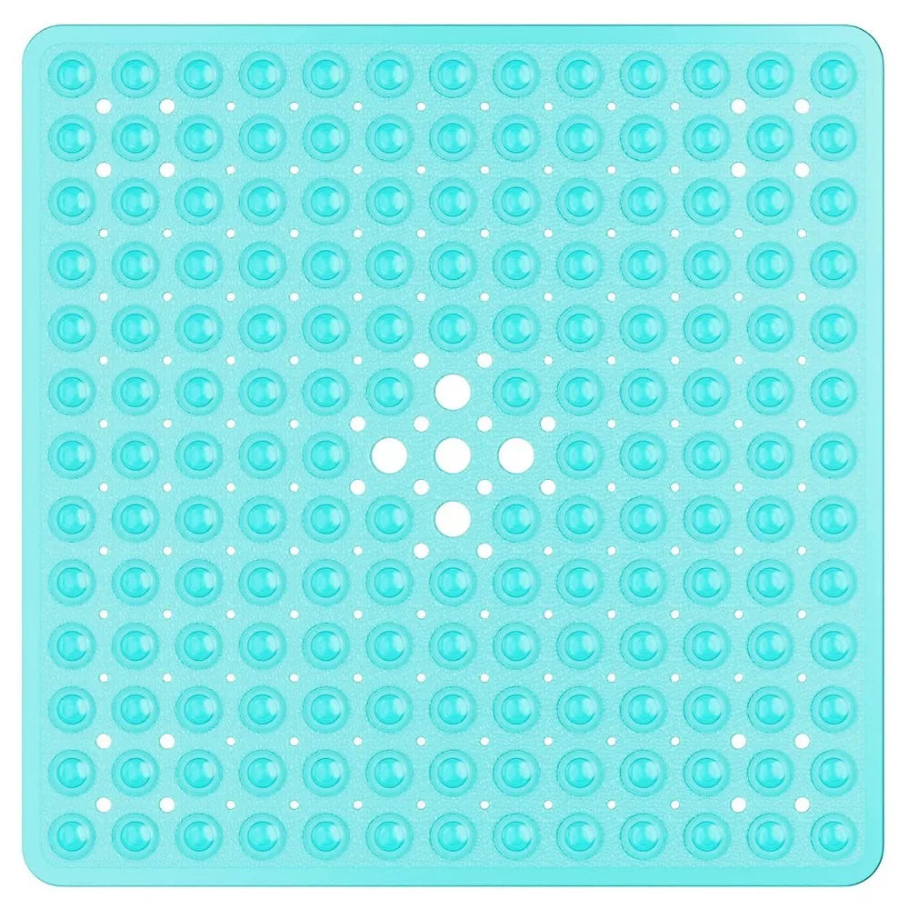 53x53cm Shower Mat Suction Cup PVC Anti Slip Bath Mat Square Shower Floor Pad Non Slip Safety Mat for Bathtub Bathroom Carpet