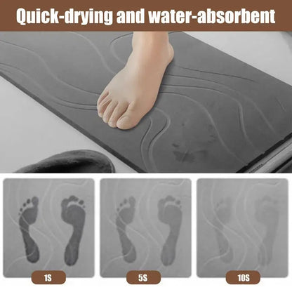 Non Slip Bath Mat with Strong Suction Cups for Shower Tub Floor Soft Comfortable Quick Dry Bathroom Rug