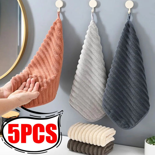 5/1PCS Coral Fleece Hand-Wiping Towel