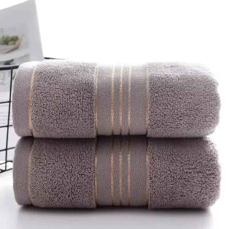 2 Towels Thickened Absorbent Towel Pure Cotton