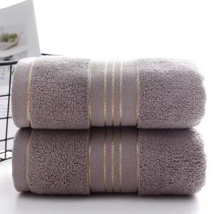 2 Towels Thickened Absorbent Towel Pure Cotton