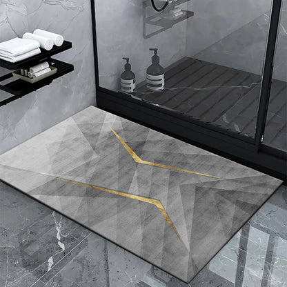 Luxury Diatom Mud Bath Mat – Super Absorbent, Non-Slip, Easy to Clean Bathroom Rug