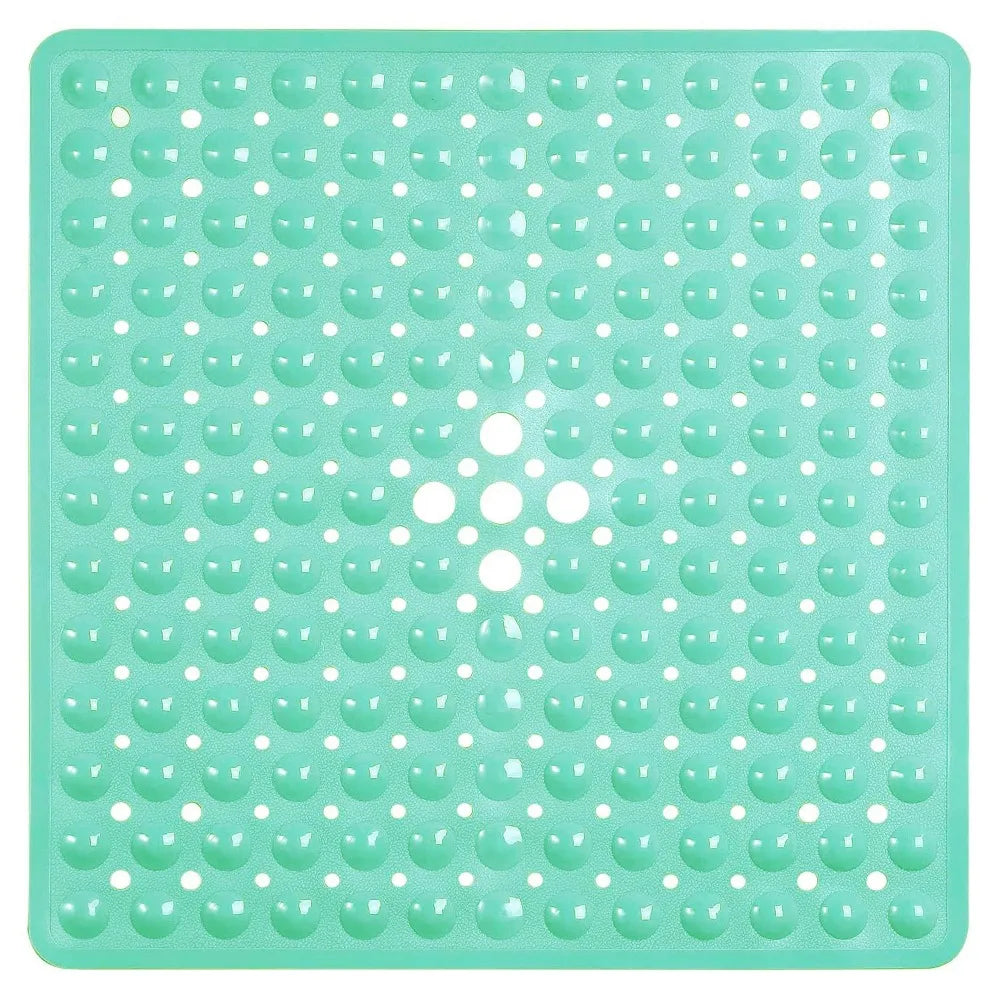 53x53cm Shower Mat Suction Cup PVC Anti Slip Bath Mat Square Shower Floor Pad Non Slip Safety Mat for Bathtub Bathroom Carpet