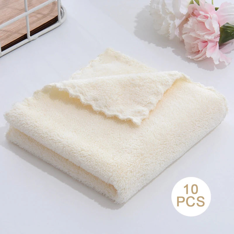 10-Pack Premium Microfiber Face Towels
