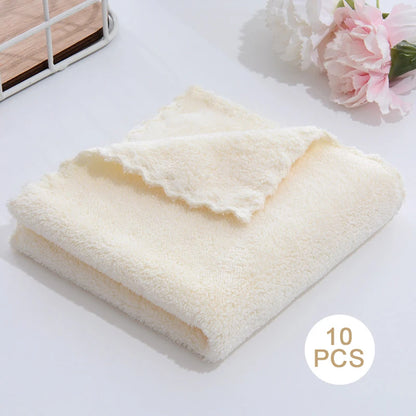 10-Pack Premium Microfiber Face Towels