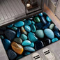 VIKAMA Pebble Pattern Facecloth Floor Mat Ins Style Non-Slip Bathroom Entrance Living Room Three Floor Mats Home Decoration