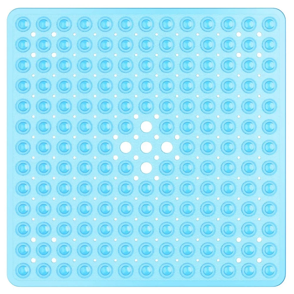 53x53cm Shower Mat Suction Cup PVC Anti Slip Bath Mat Square Shower Floor Pad Non Slip Safety Mat for Bathtub Bathroom Carpet
