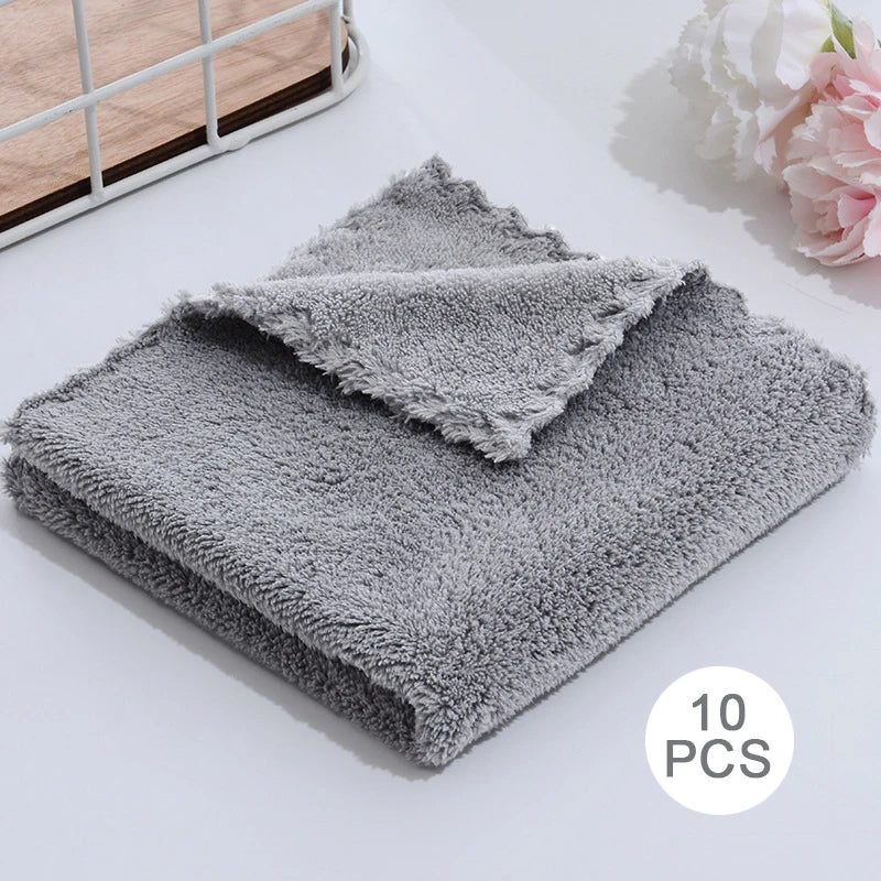 10-Pack Premium Microfiber Face Towels