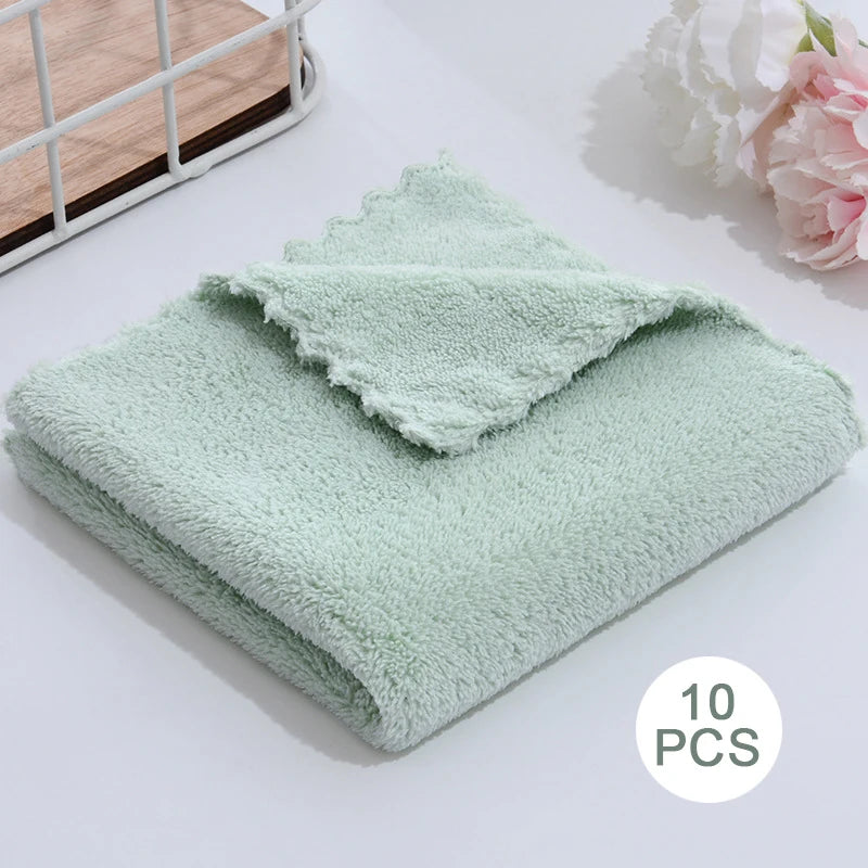 10-Pack Premium Microfiber Face Towels