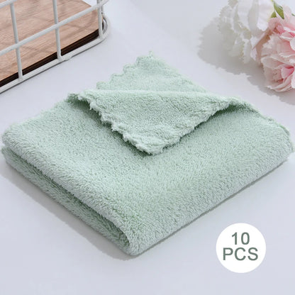10-Pack Premium Microfiber Face Towels