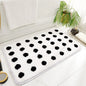 Modern Minimalist Thickened Microfiber Bath Mat TPR Non-slip Design Shower Room Door Mat Non-slip Absorbent Bathroom Rug