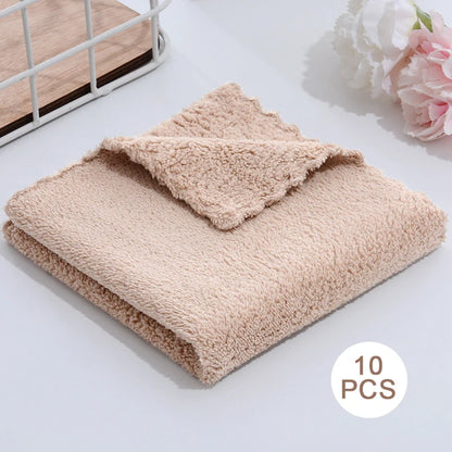 10-Pack Premium Microfiber Face Towels