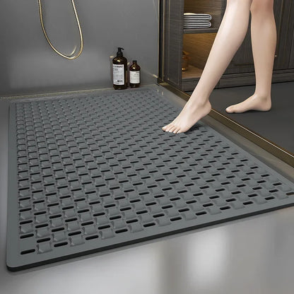 Bathroom Anti Slip Bathmat Quick Drying Household Anti Fall Toilet Floor Rug Bathroom Shower Foot Mat Safety Hollow Waterproof