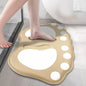 Bath mat anti slip bathroom mat claw pattern bathroom carpet absorbent bathroom carpet door mat floor mat home decoration