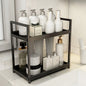 Bathroom Rack,Integrated Dressing Table,Double-layer Skin Care Stand,Cosmetics Organization Rack, Office and HomeCountertop