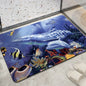 Home decoration bedroom living room entrance entrance floor mat sea animal dolphin pattern kitchen bathroom absorbent carpet