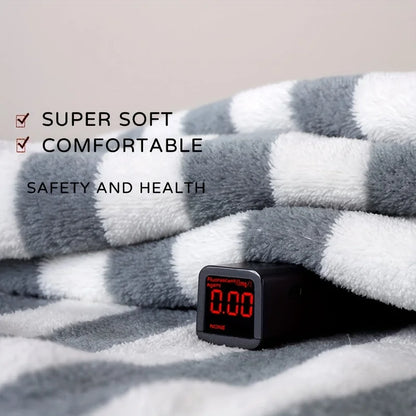 3Pcs Coral Velvet Thickened Towel and Bath Towel Set Striped Soft and Absorbent Suitable for Home Gym Face Washing Towels