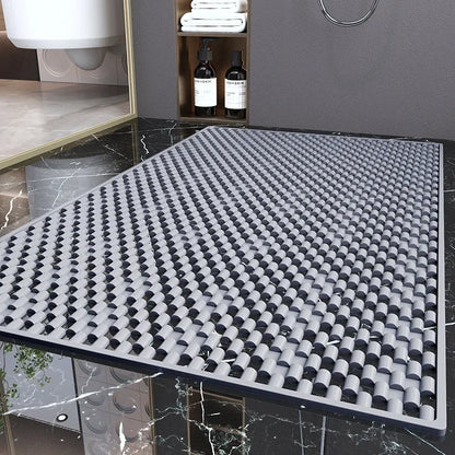 Bathroom Anti Slip Bathmat Quick Drying Household Anti Fall Toilet Floor Rug Bathroom Shower Foot Mat Safety Hollow Waterproof