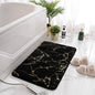 Marble Bathroom Rugs Nonslip Black Gold Bathroom Mats Soft Rabbit Fur Bath Mats for Bathroom Floor Mats Carpet коврик для ванной
