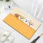 Cartoon Bathroom Soft Diatomaceous Mud Floor Mat, Bathroom Absorbent Foot Mat, Toilet Sink, Bedroom Mat, Carpet