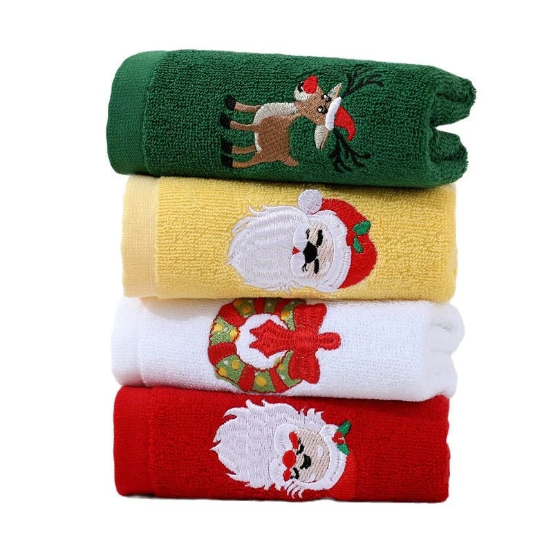 Christmas Red Towel And Bath Towel Set Merry Christmas Bathroom Supplies Holiday Home Decorations Christmas Gifts