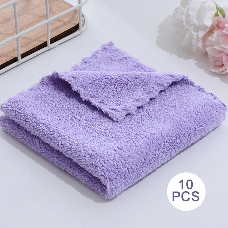 10-Pack Premium Microfiber Face Towels