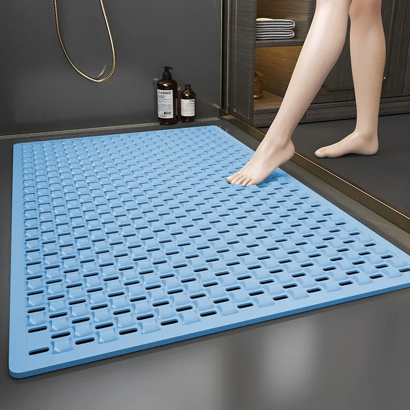 Bathroom Anti Slip Bathmat Quick Drying Household Anti Fall Toilet Floor Rug Bathroom Shower Foot Mat Safety Hollow Waterproof