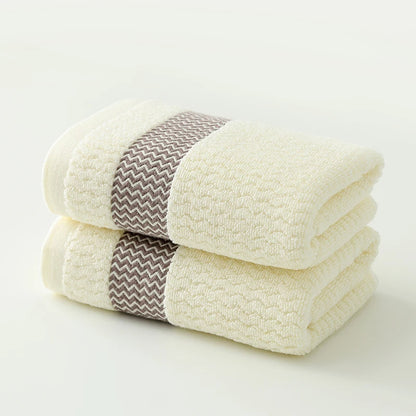2pcs Thickened Absorbent Cotton Towels | Soft, Quick-Dry, High Absorption