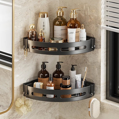 3/2/1 PCS Strong Adhesive No Drill Shower Shelf Storage Upgraded Waterproof Bathroom Organizer Shampoo & Towel Holder Wall Mount