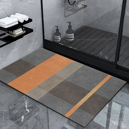 Luxury Diatom Mud Bath Mat – Super Absorbent, Non-Slip, Easy to Clean Bathroom Rug
