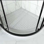 Anti-Slip Bathroom Pad with Suction Cup and Protrusion Points Foot Massage Shower Mat Fan Shaped   Door Mat Funny Bath Mat