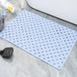 Square Bathroom Mat with Suction Cup Round Hole Design Non-slip Shower Anti-fall Home Shower Massage Fast Drainage Mat