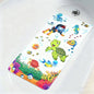 Non Slip Shower Mats for Inside Shower 38x70cm, PVC Bathroom Bathtub Mat Non-Slip Bath Mat for Tub with Suction Cups Drain Holes