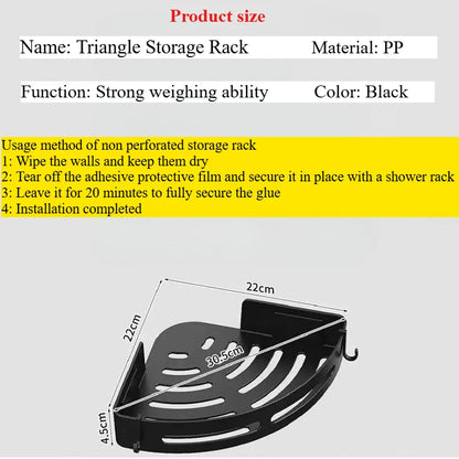 3/2/1 PCS Strong Adhesive No Drill Shower Shelf Storage Upgraded Waterproof Bathroom Organizer Shampoo & Towel Holder Wall Mount